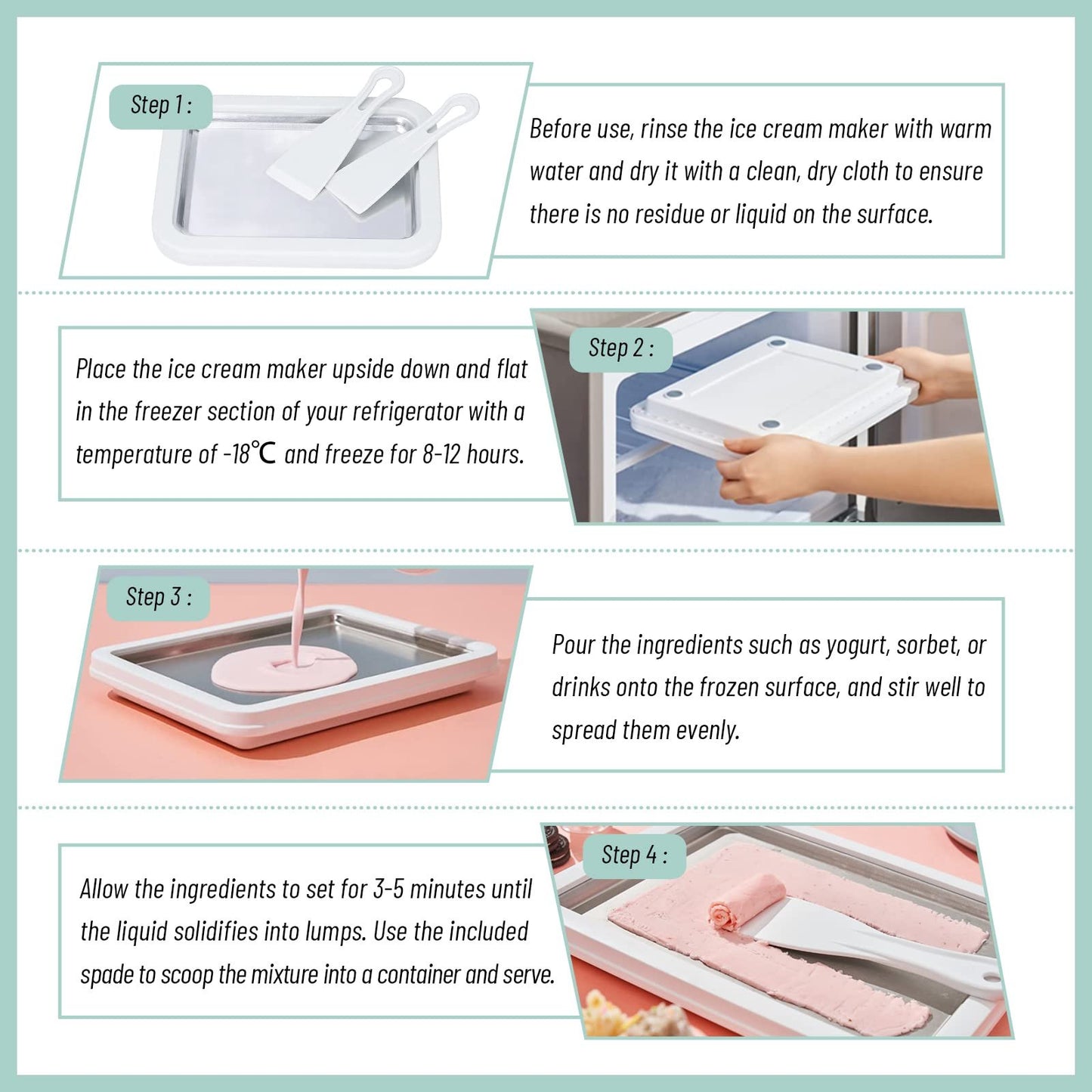 Portable Multipurpose DIY Instant Ice Cream Maker