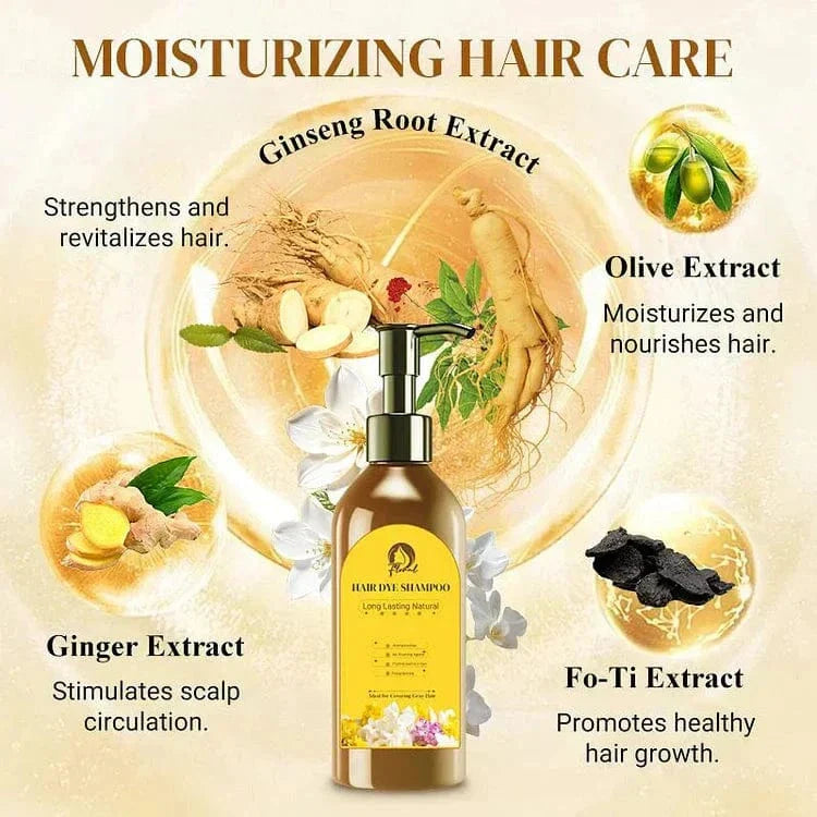 Hair Dye Shampoo® - Natural Hair Color Shampoo (Pack of 2 Bottle)