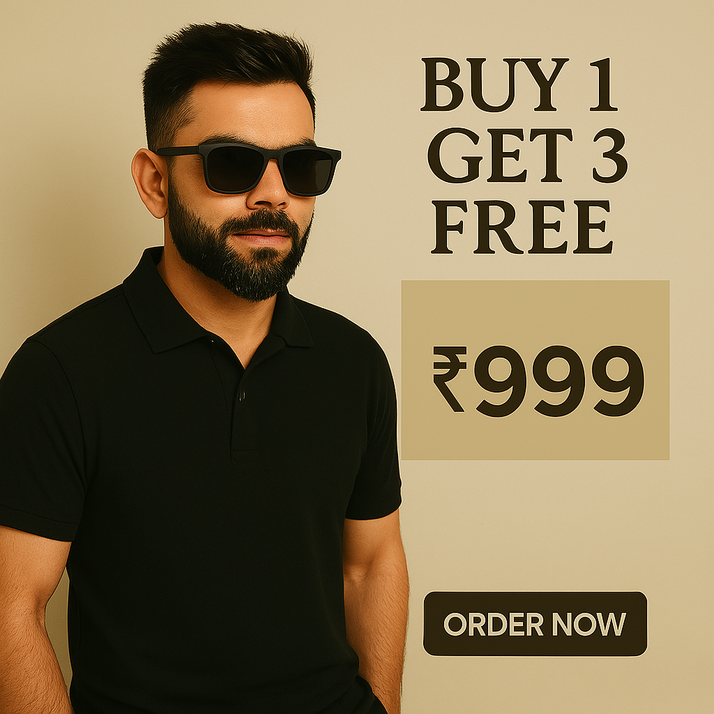 Premium Poly Matte Solid Half Sleeves Mens Polo T-Shirt (Buy 1 Get 3 Free 🔥🔥)